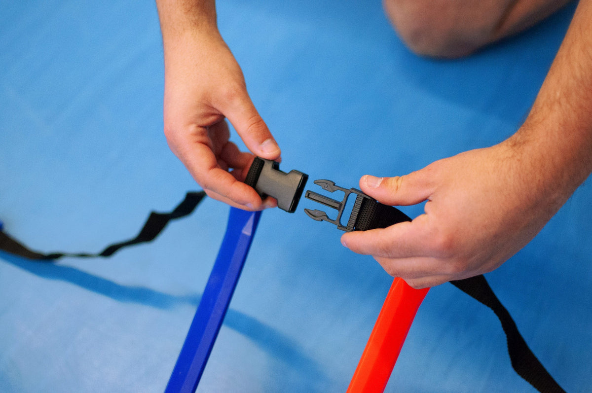 Koppelbare loopladders met draagtas