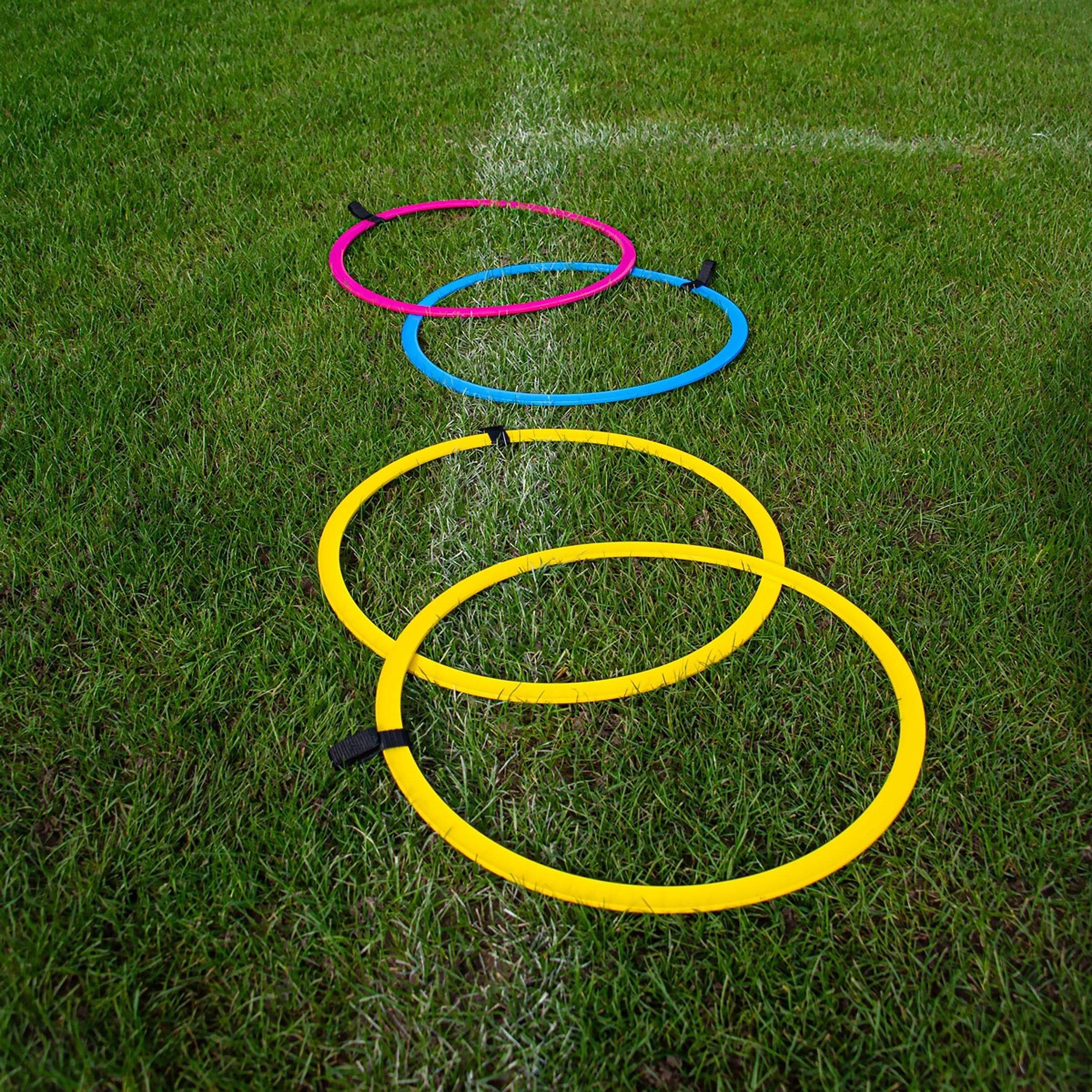 Flat speed agility rings - set of 12 in a bag