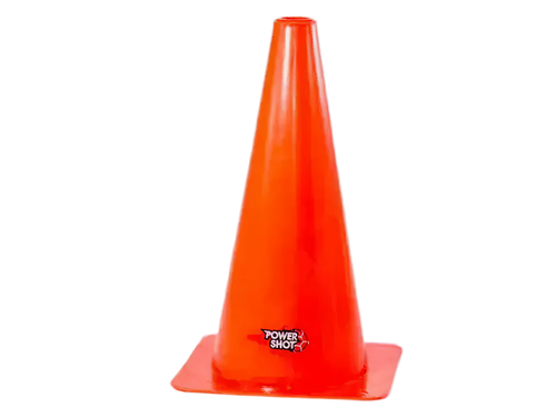 Set of 4 High-Visibility Training Cones - 38cm - Orange