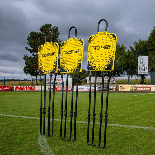 Kit of 3 steel defensive dummies with storage bag