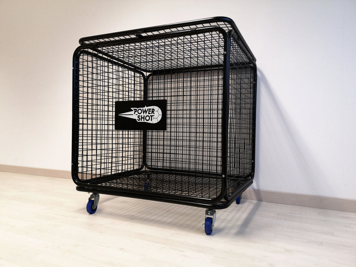 Mobiele robuuste ballenopslagkooi - 96 × 77 × 79 cm
