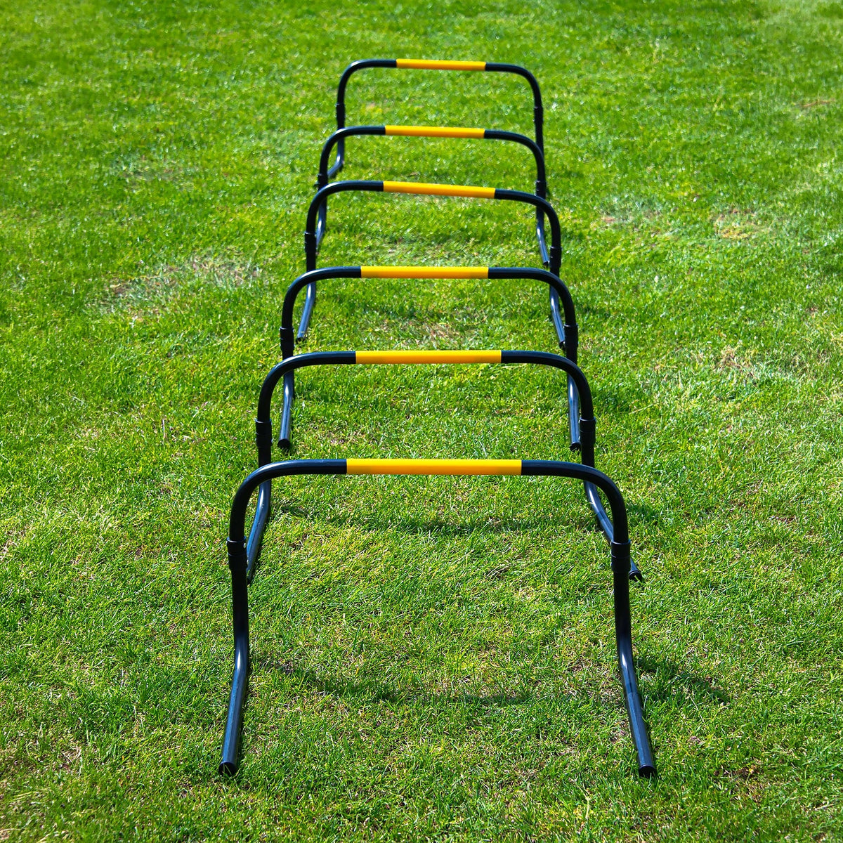 Set van 6 zelfterugverende trainingshorden – 20cm