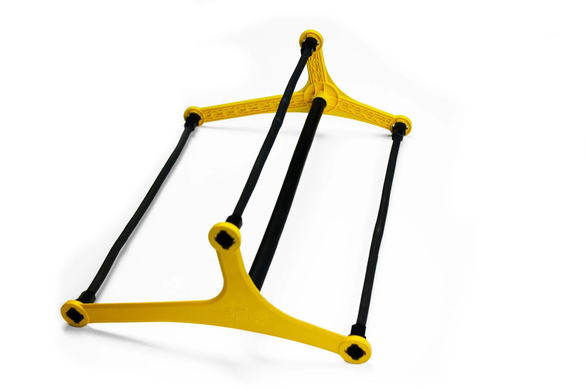 Driehoekige loopladderhorde met meerdere hoogtes - 15cm, 23cm en 30cm