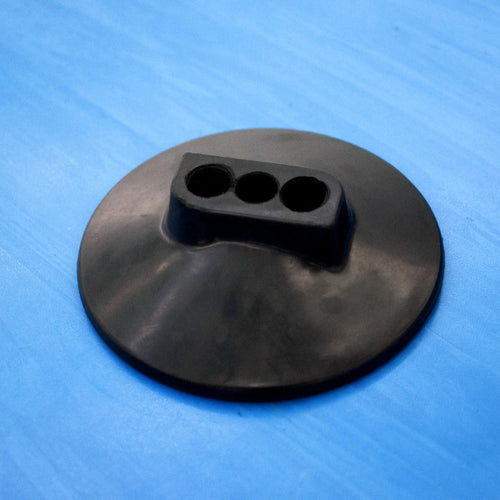 3 hole rubber base with angle for slalom posts