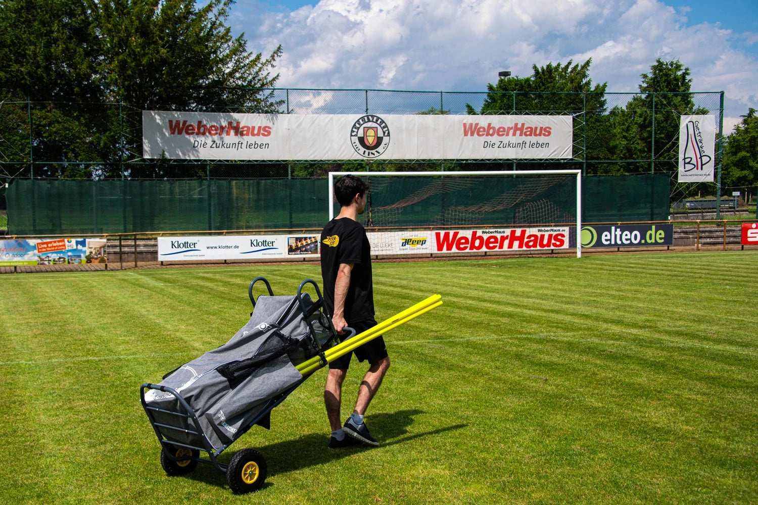 Robust transport cart for balls and training equipment
