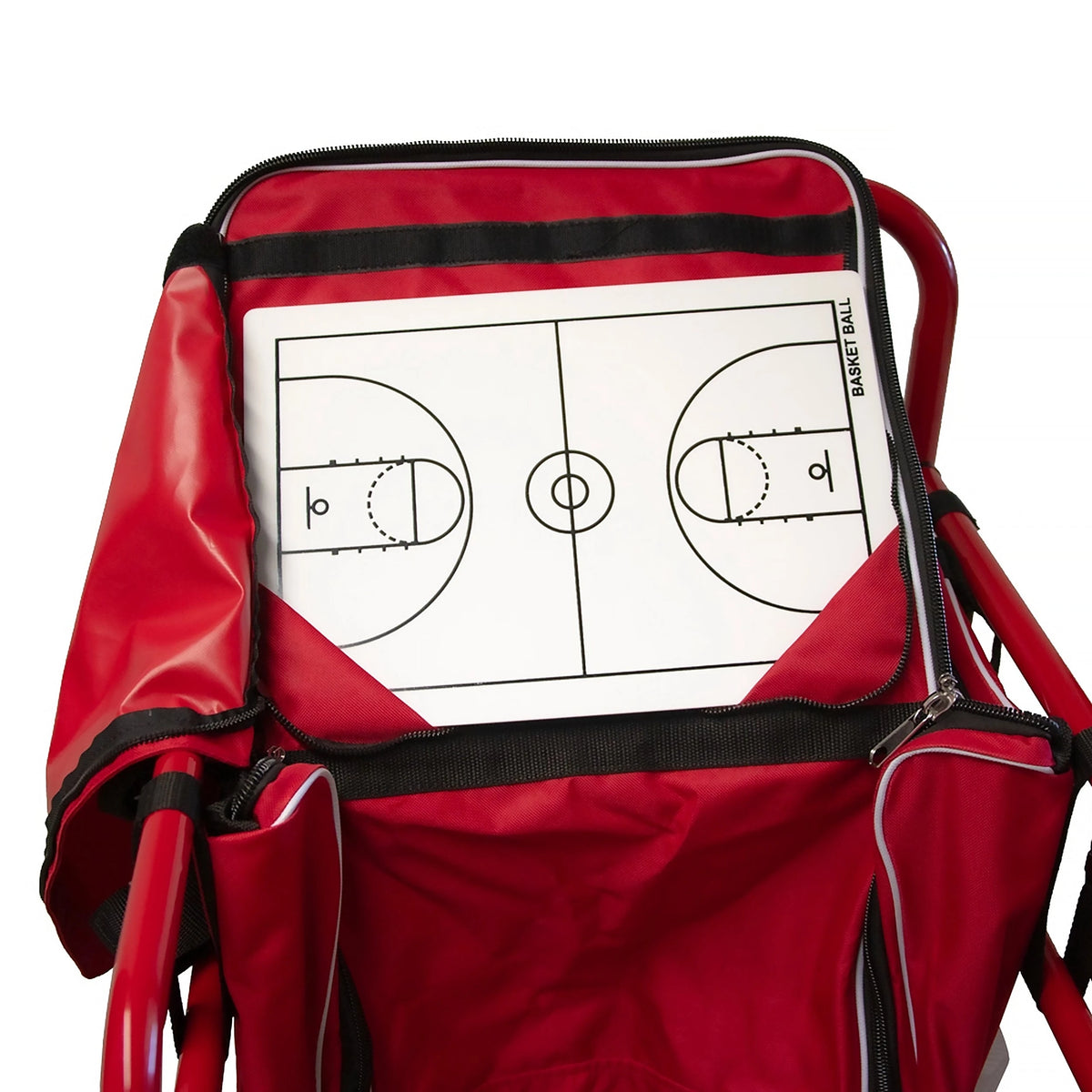 Basketball Equipment Cart with Bib Storage Bag Powershot