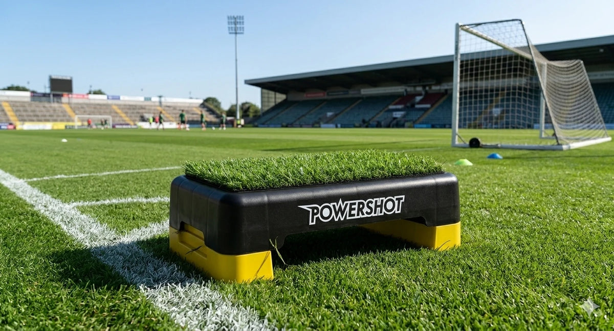 Step with synthetic turf - 45cm x 28cm x 10cm Powershot
