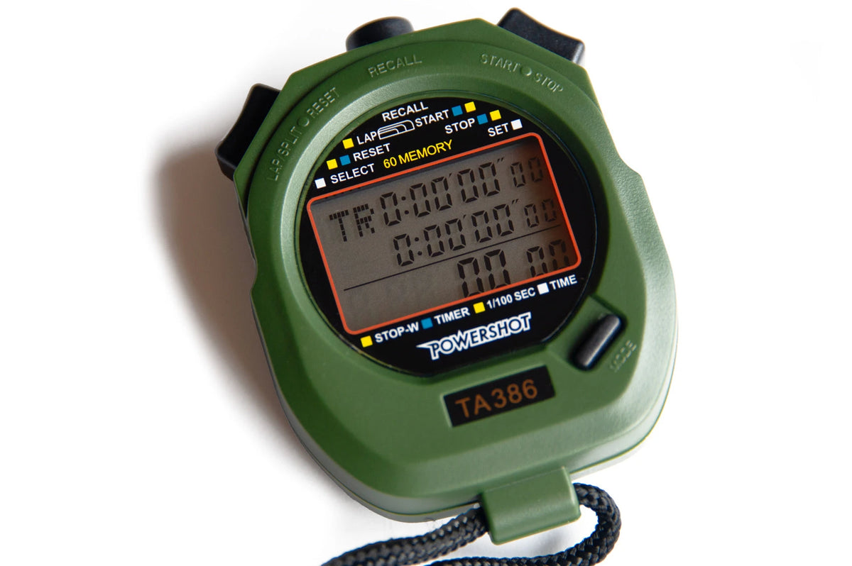 Stopwatch onthoudt tot 60 rondes - set van 3