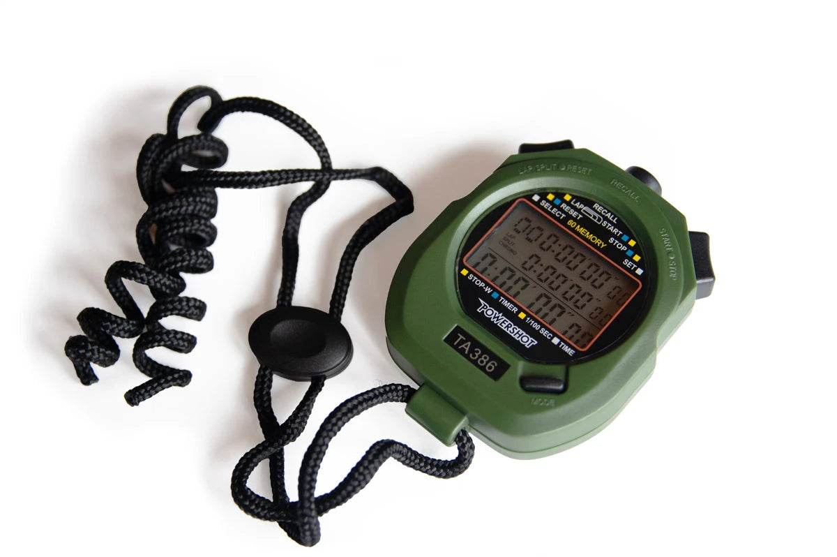 Stopwatch onthoudt tot 60 rondes - set van 3