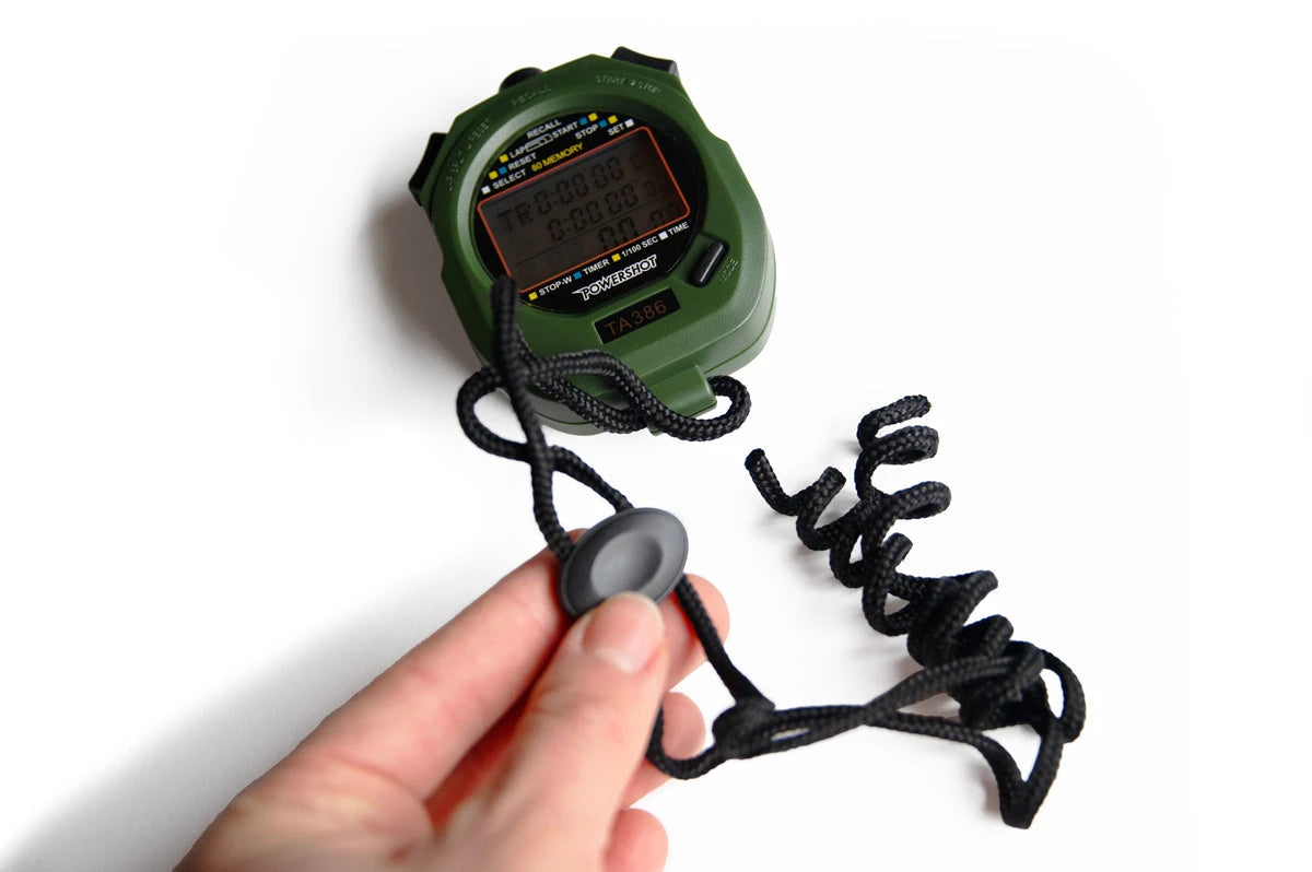 Stopwatch onthoudt tot 60 rondes - set van 3