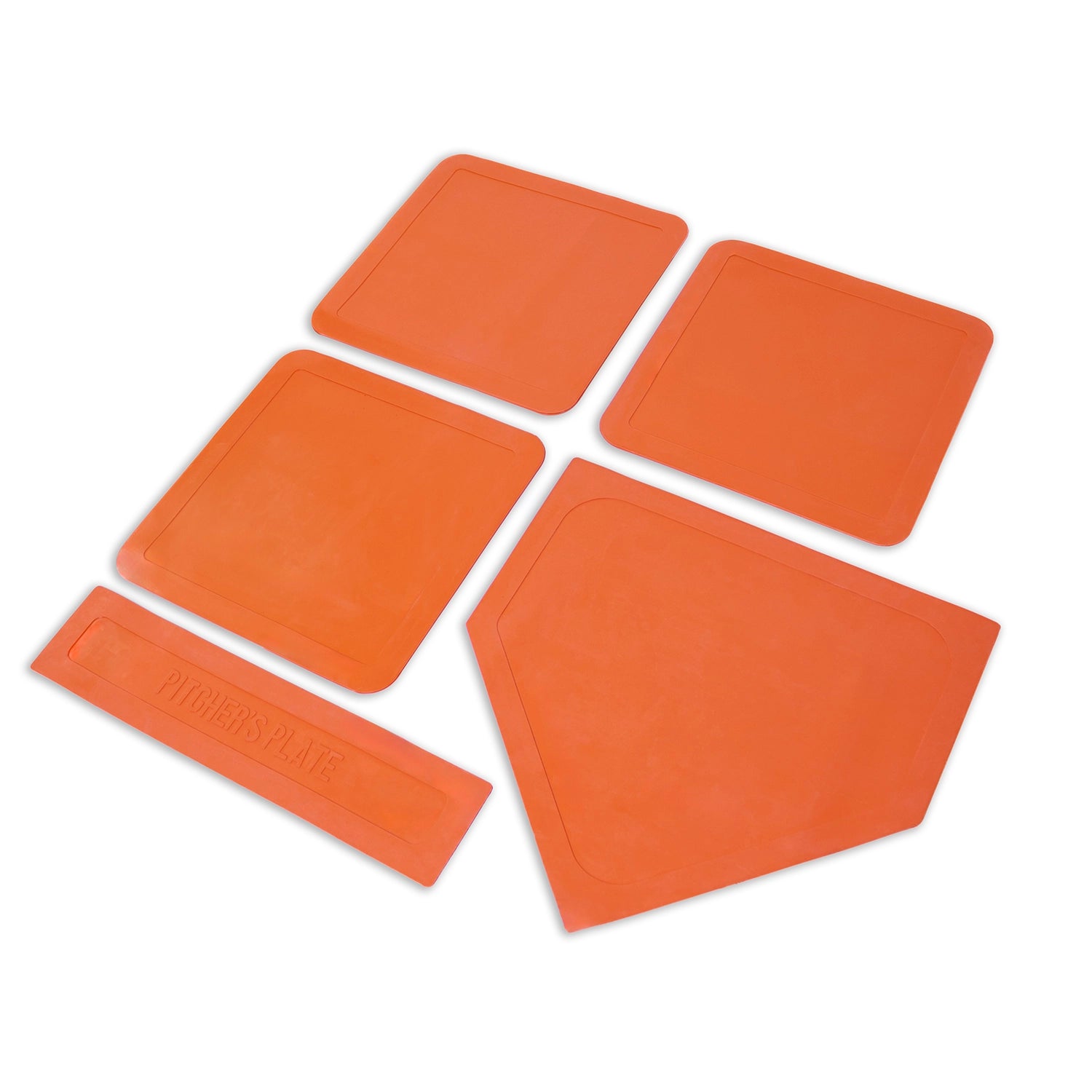 Kit of 3 aluminium baseball bats and balls with bases