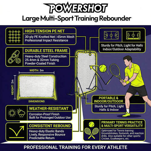 Large Multi-Sport Training Rebounder – 3m x 2m