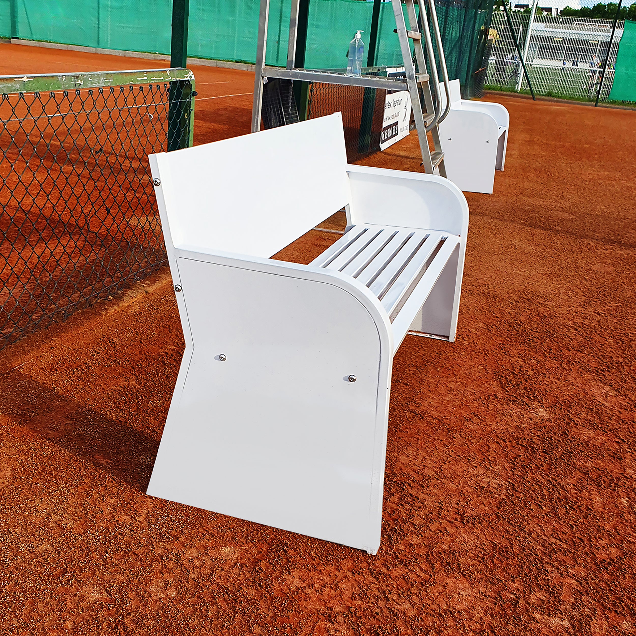 Advertising Tennis Court Bench – Steel