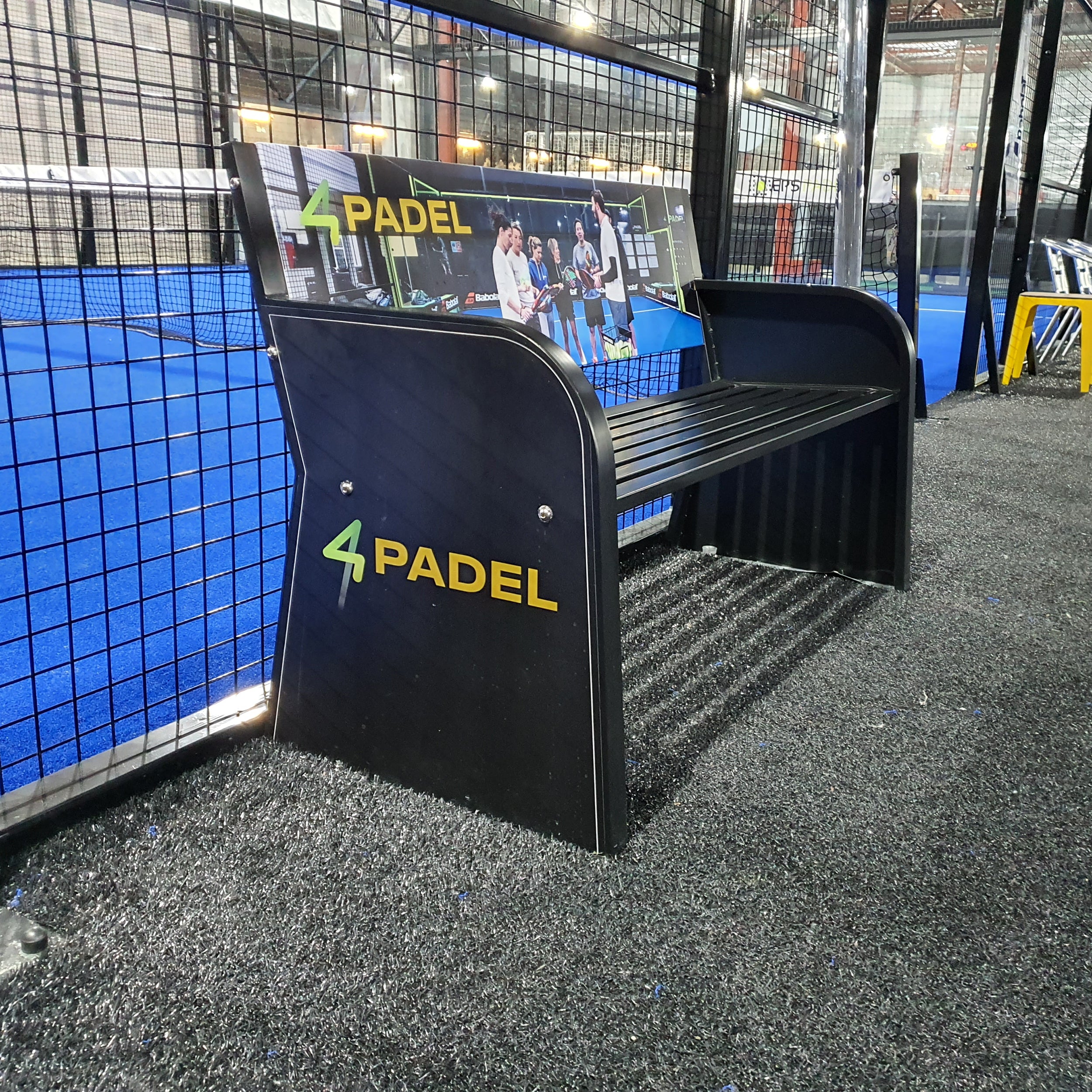 Advertising Tennis Court Bench – Steel