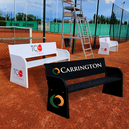 Advertising Tennis Court Bench – Steel