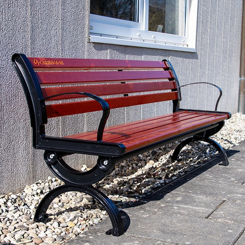 Tennis bench with backrest - 180 cm