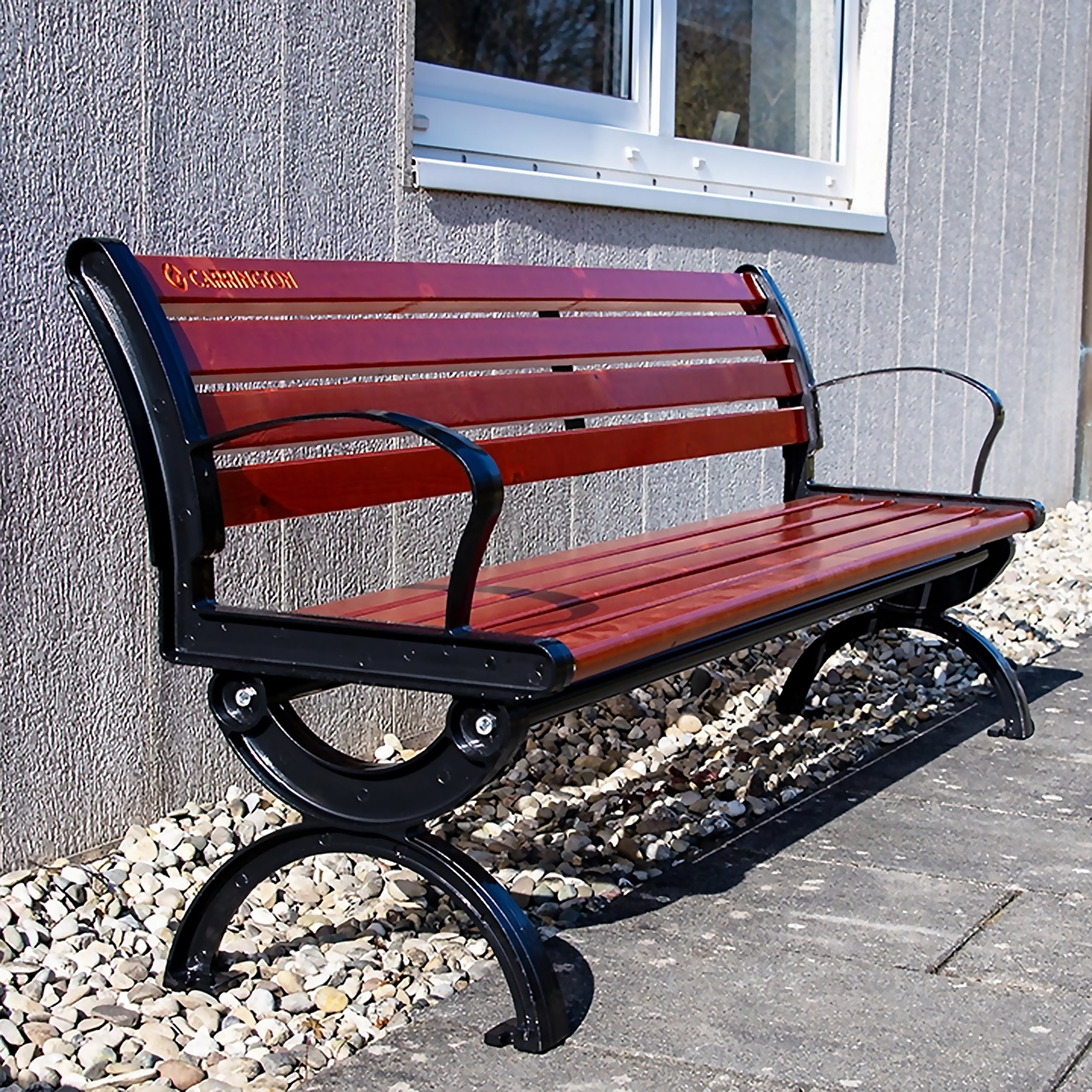 Tennis bench with backrest - 150 cm
