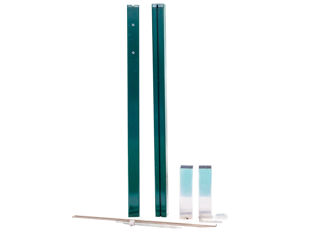 Socketed square tennis posts - 80mm x 80mm