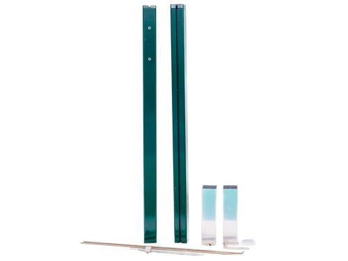 Socketed square tennis posts - 80mm x 80mm