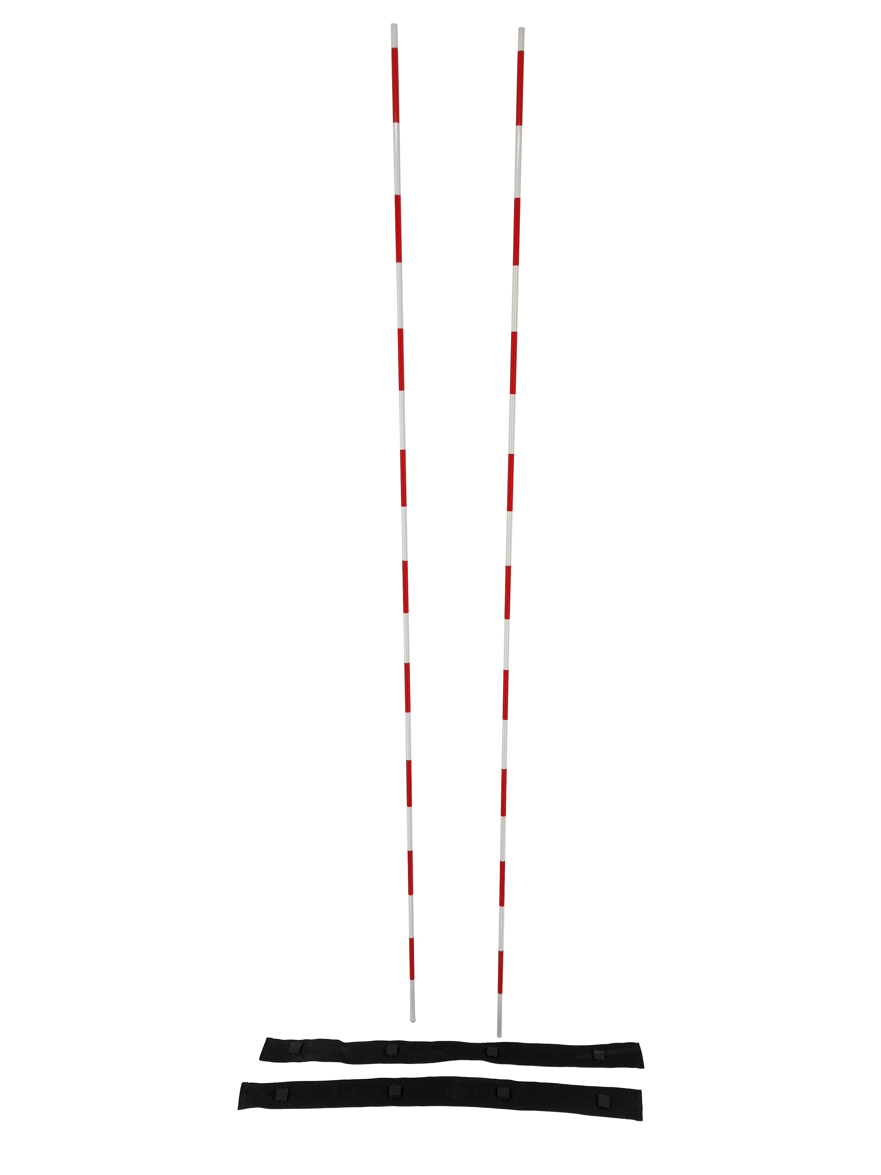 Set of 2 volleyball antennas with velcro fasteners