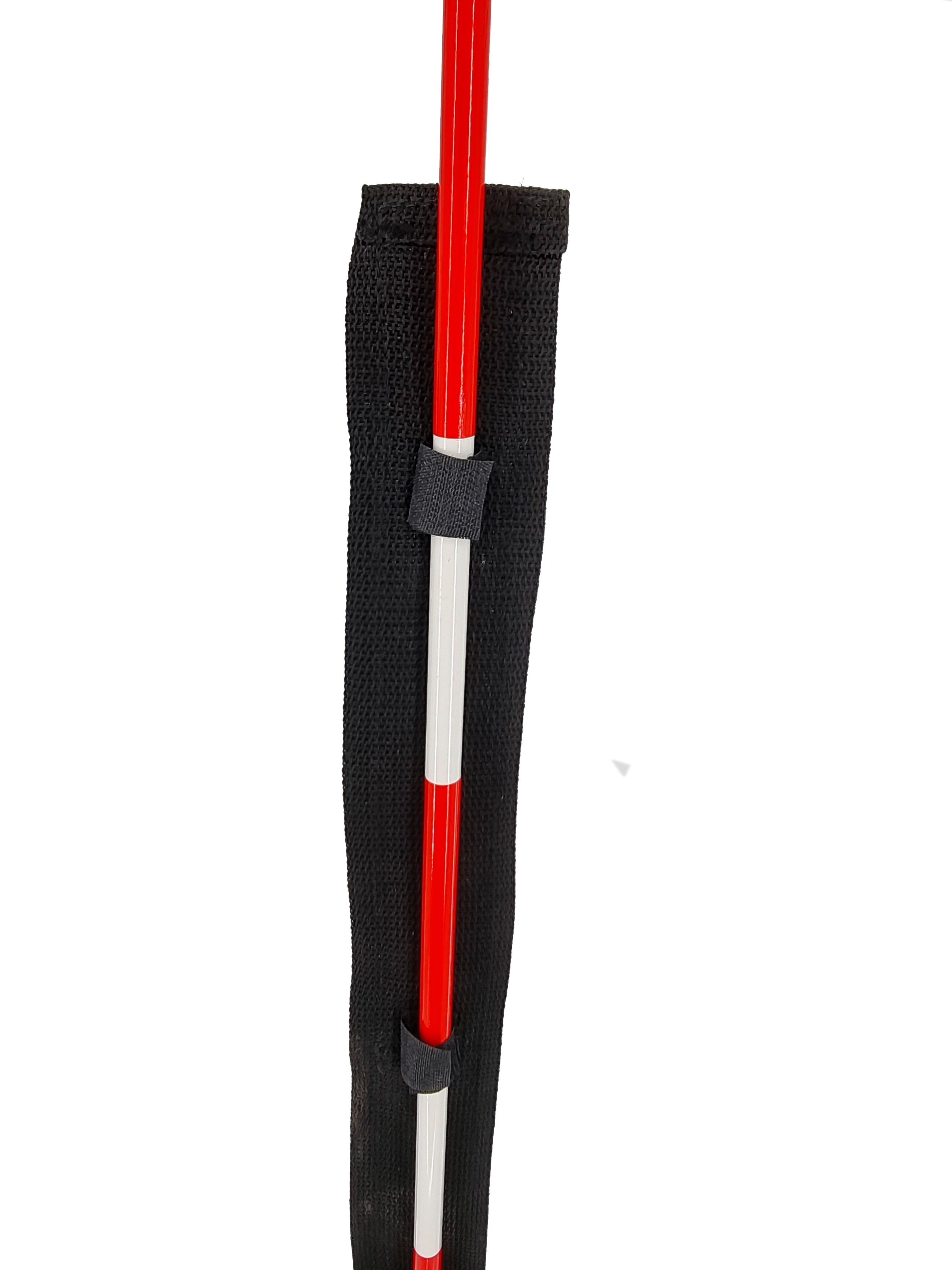 Set of 2 volleyball antennas with velcro fasteners