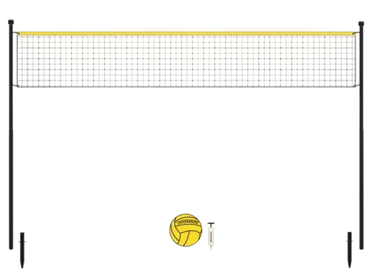 Volleyball set 6m with posts, net, ball and pump
