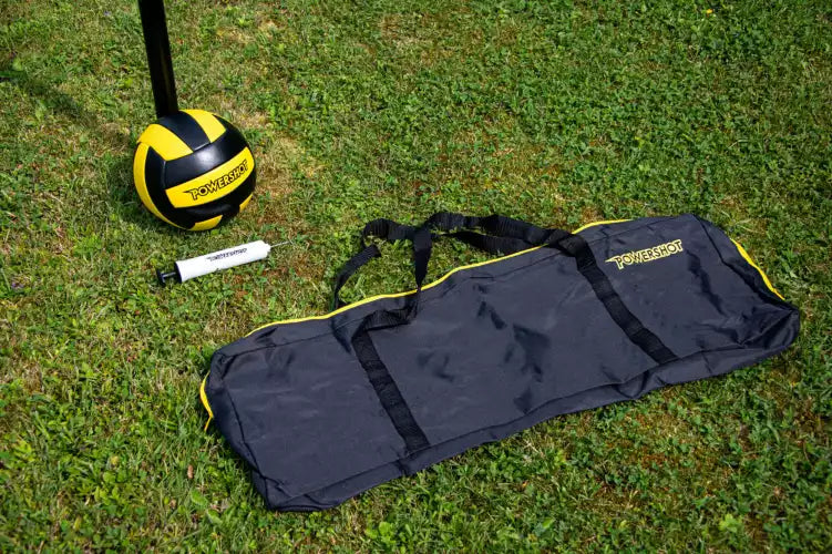 Volleybalset 9.14m met palen, tas, net, bal en pomp