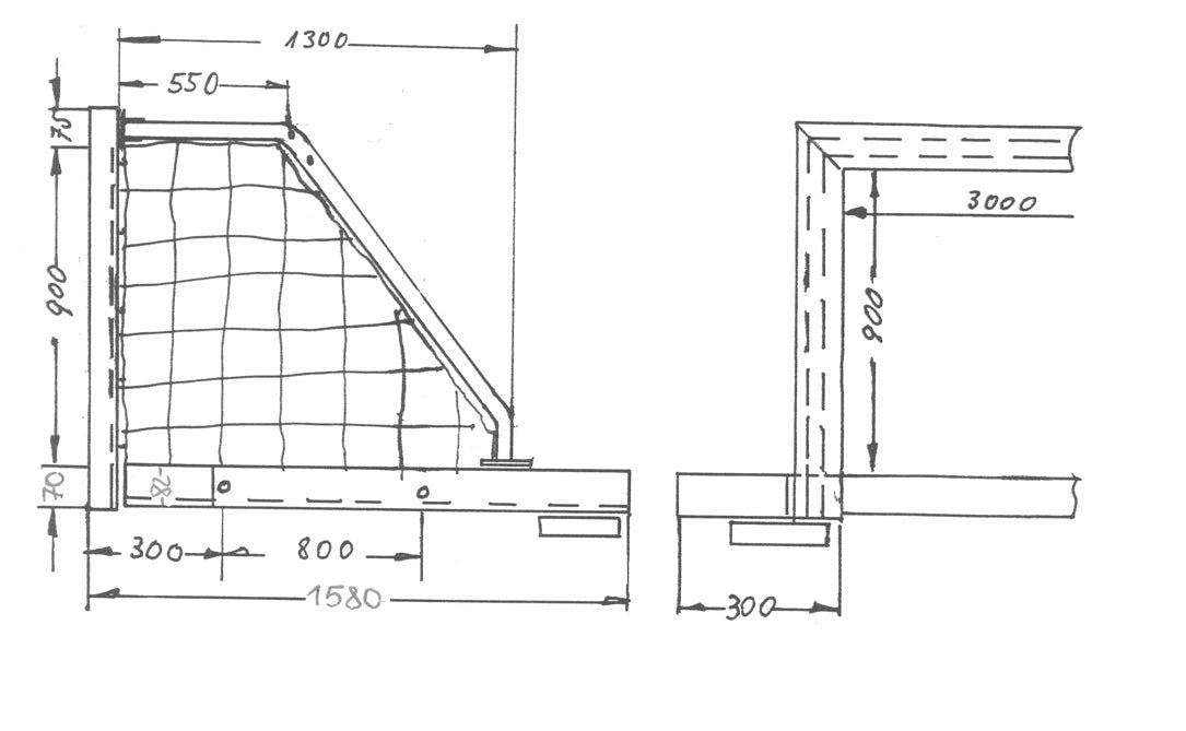 Professional floating water polo goals (pair)
