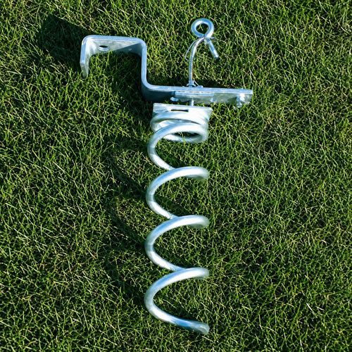 Anchoring system for 5-a-side portable football goal