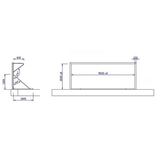 Professional 8-a-side Transportable Aluminium Football Goal - 5m x 2m