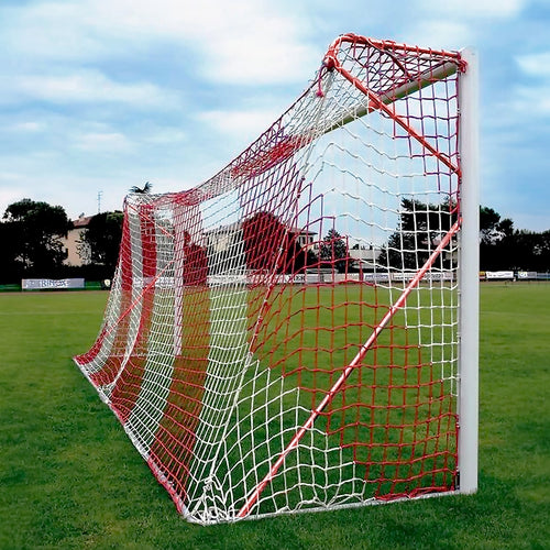 Transportable professional 11-a-side football goal aluminium - 7.32m x 2.44m with net