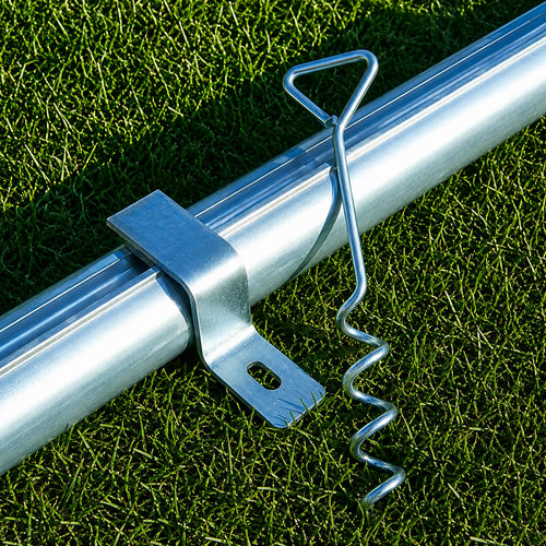 Anchoring system for 5-a-side portable football goal