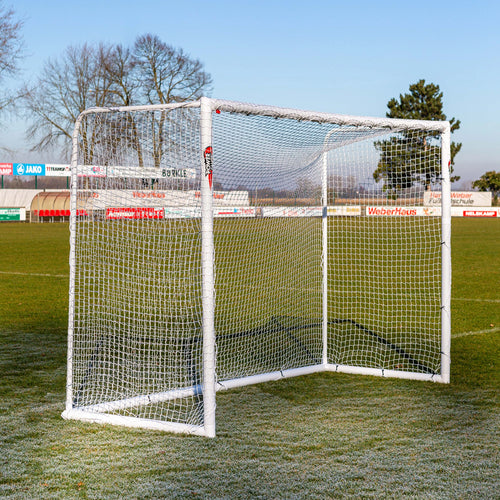 STADIUM Football Goal - 3m x 2m - uPVC - White