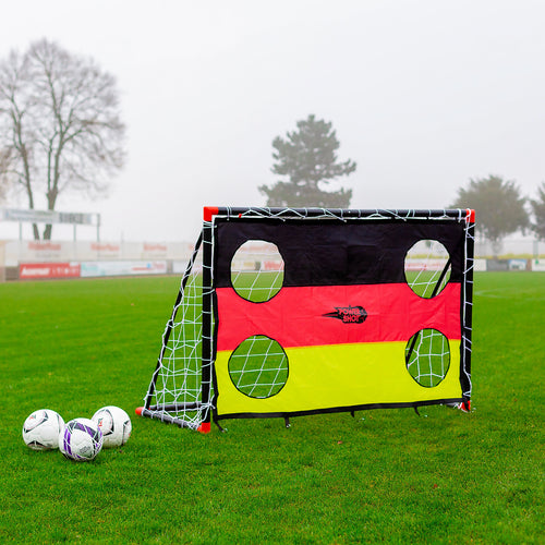 Football uPVC Goal with Shooting Wall - 1.8m x 1.2m