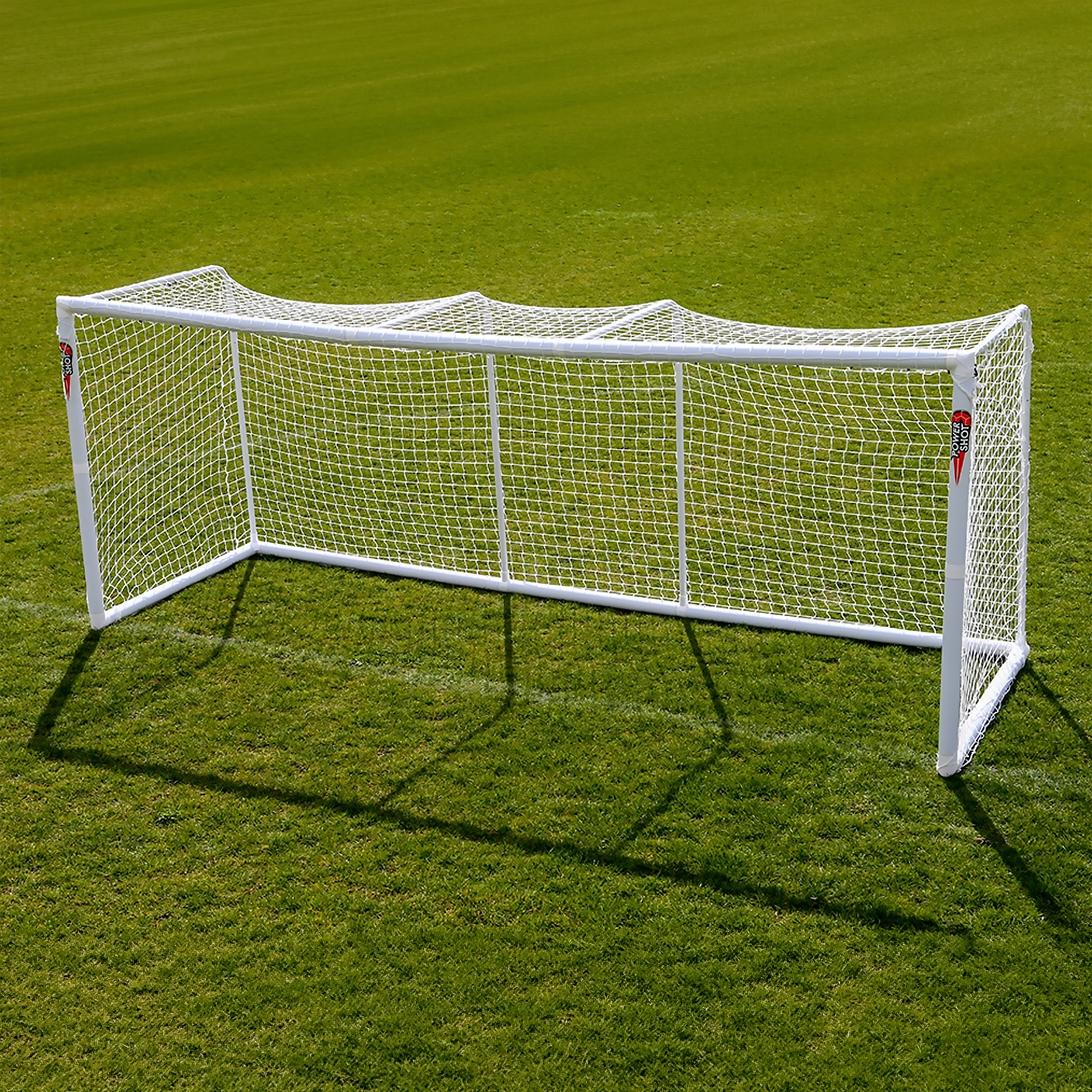 STADIUM Modular football goal - 4m x 1.5m and 3m x 1.5m - uPVC - White