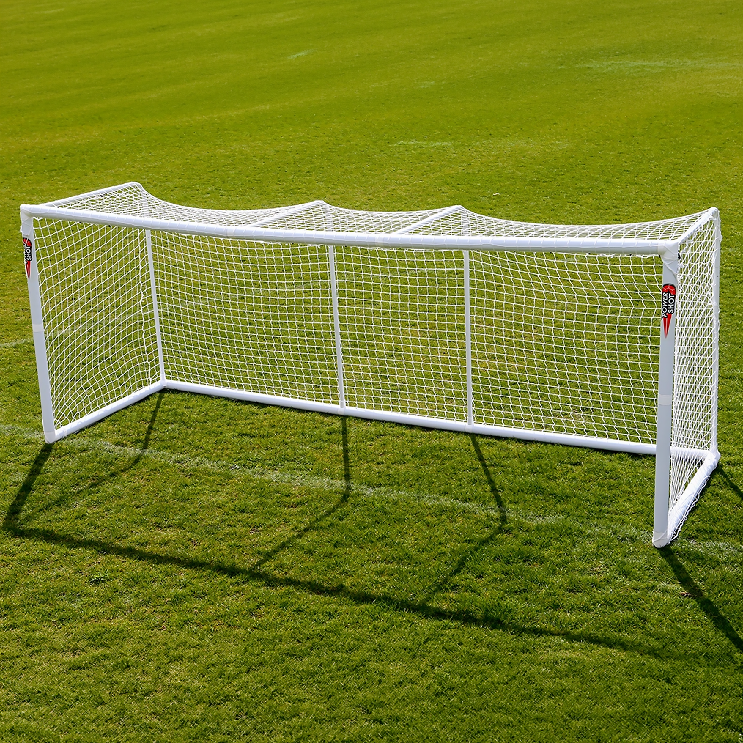 STADIUM Modular football goal - 4m x 1.5m and 3m x 1.5m - uPVC - White