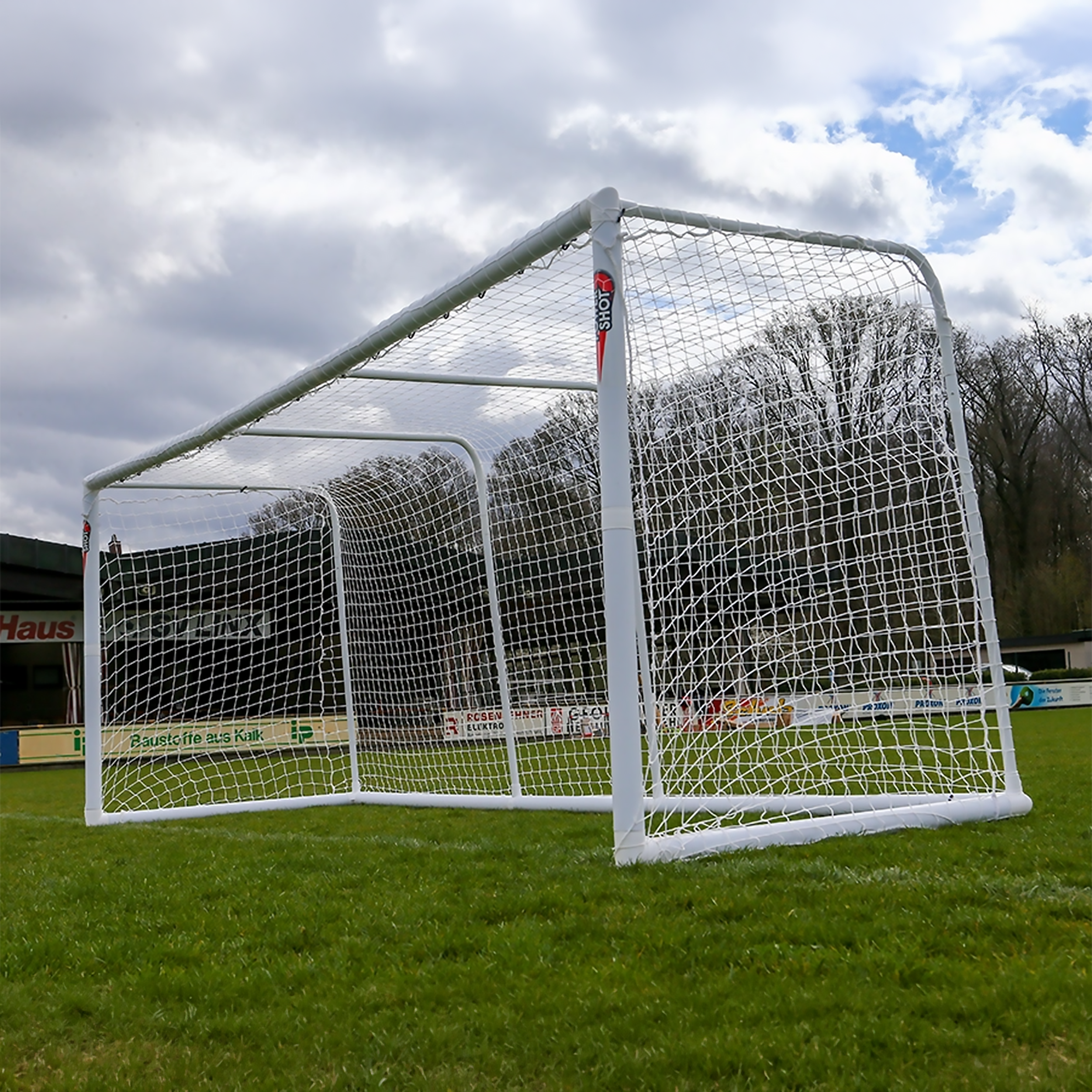 STADIUM Modular football goal - 4m x 1.5m and 3m x 1.5m - uPVC - White