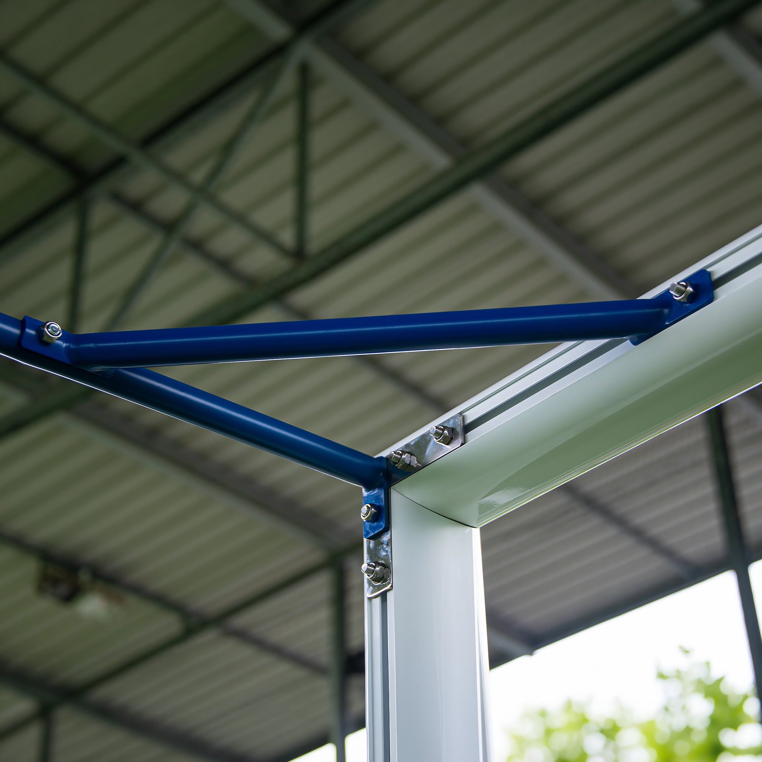 Transportable professional 11-a-side football goal aluminium - 7.32 m x 2.44 m