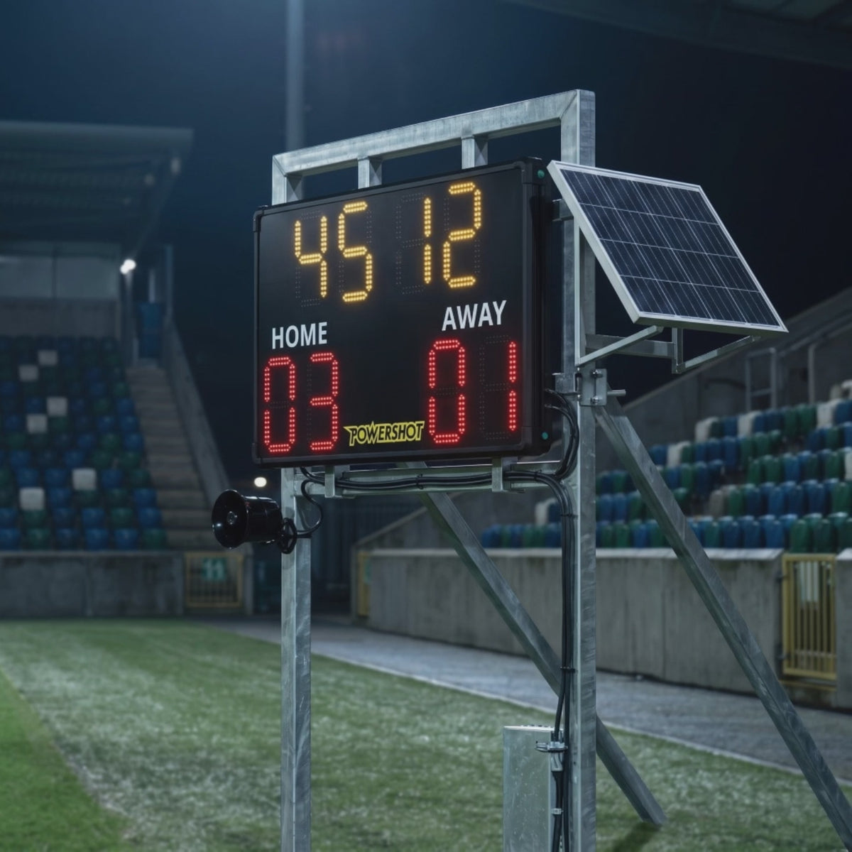 Innovatief scorebord voor buitenvoetbal – 110cm x 70cm x 7cm
