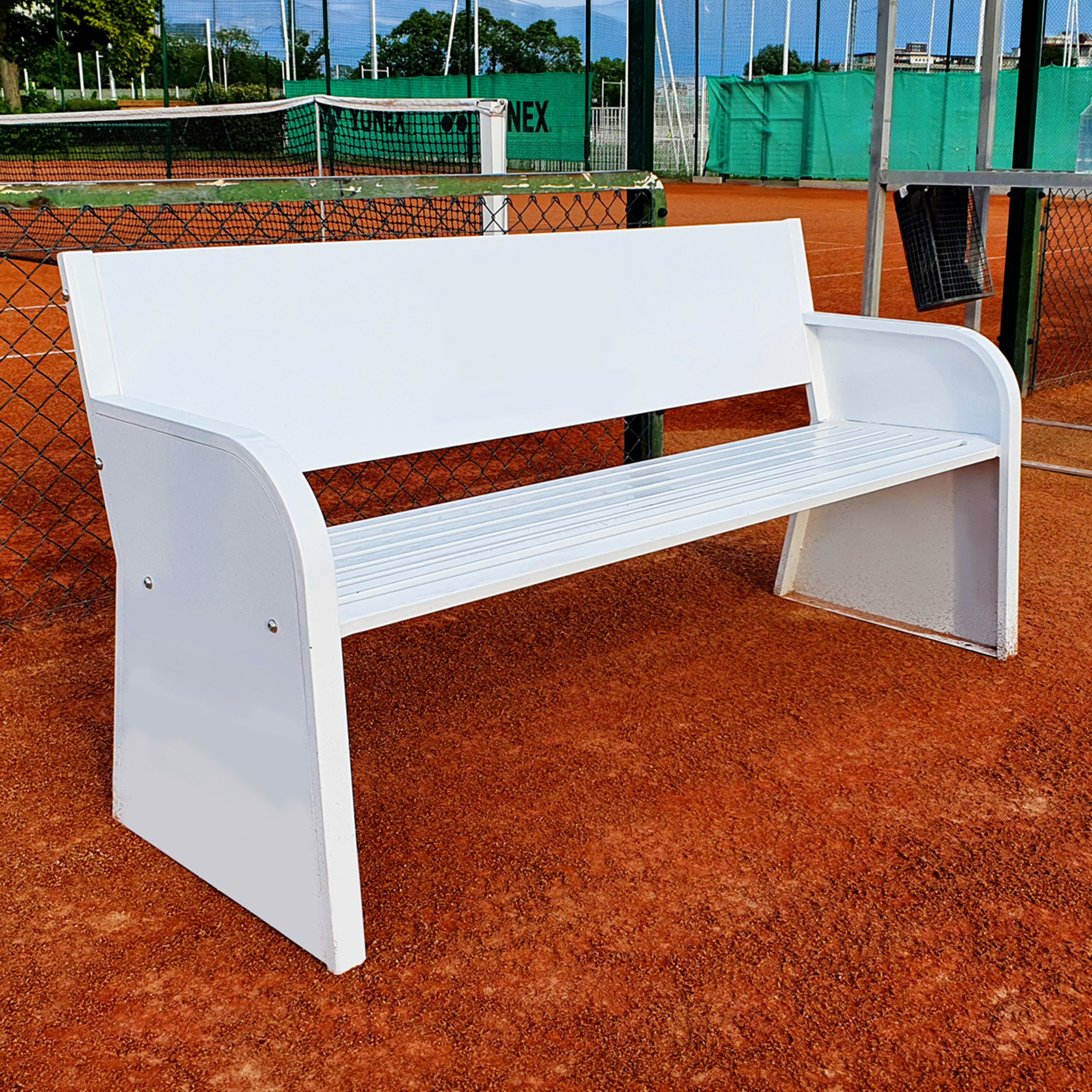 Advertising Tennis Court Bench – Steel