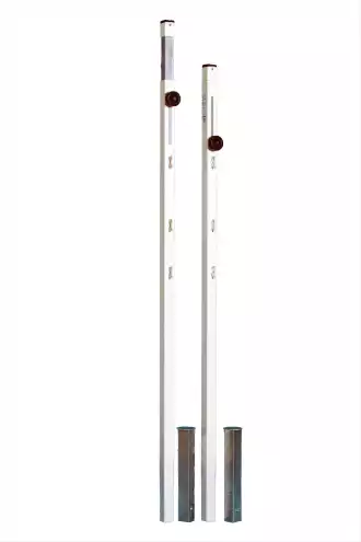 Adjustable square badminton posts