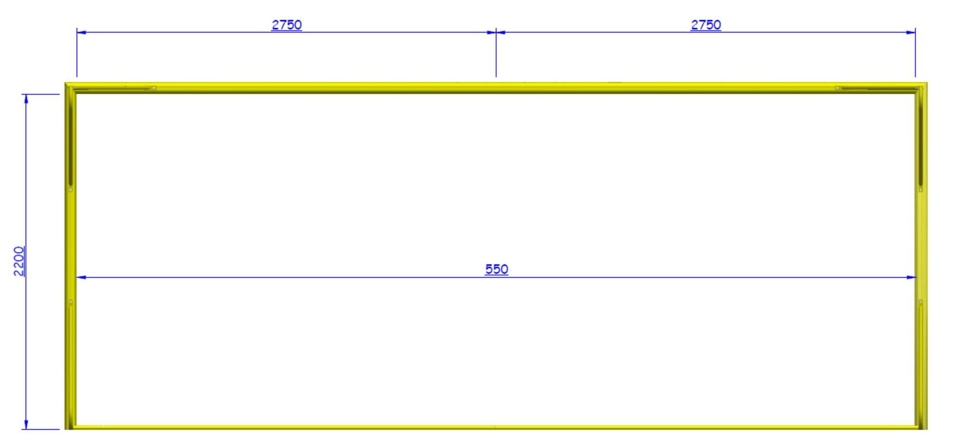 Image du produit : Beach Soccer goals with sockets 5.5x2.2m - pair