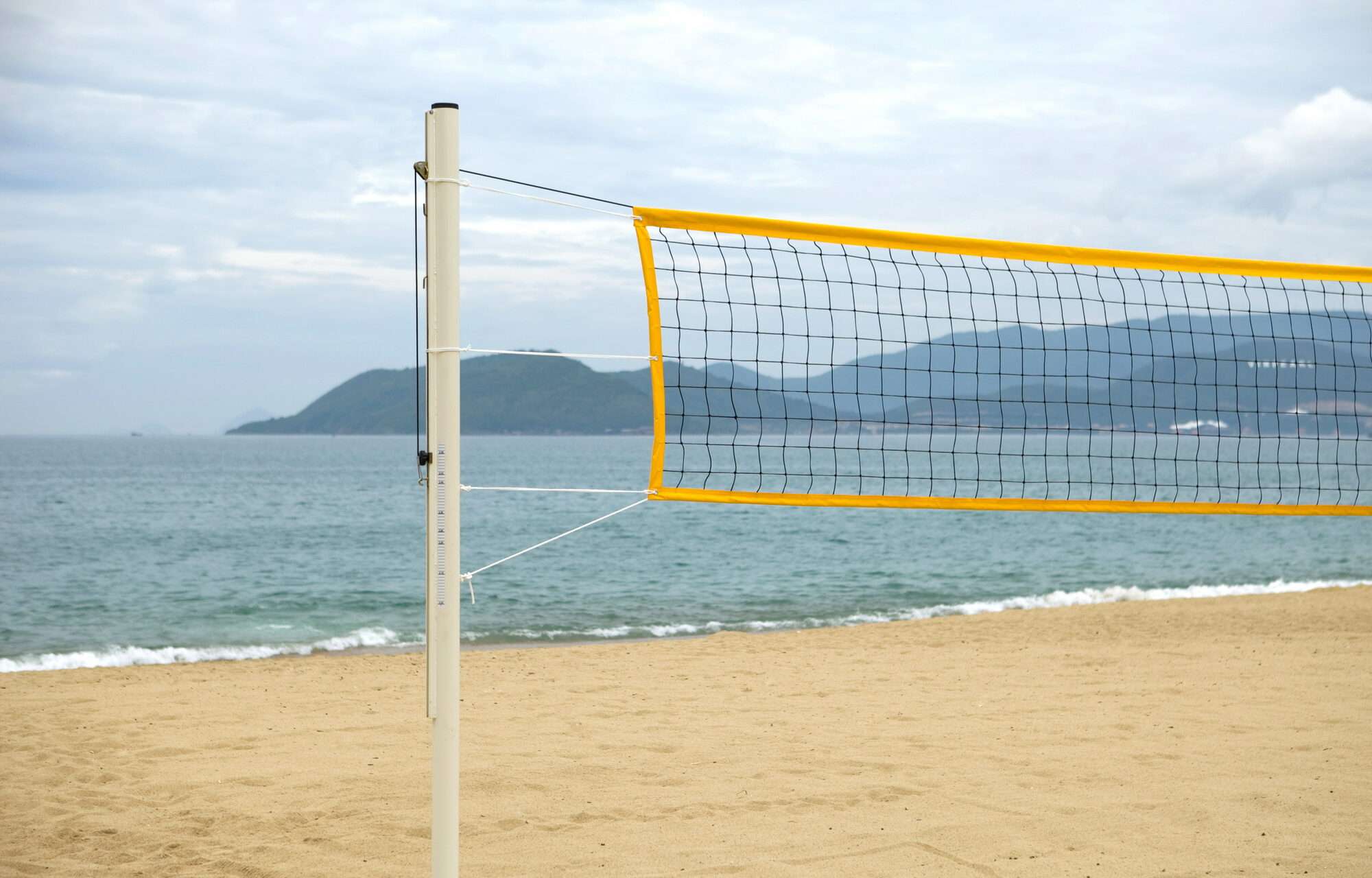 Image du produit : PRO beach volleyball posts - galvanised steel 90mm