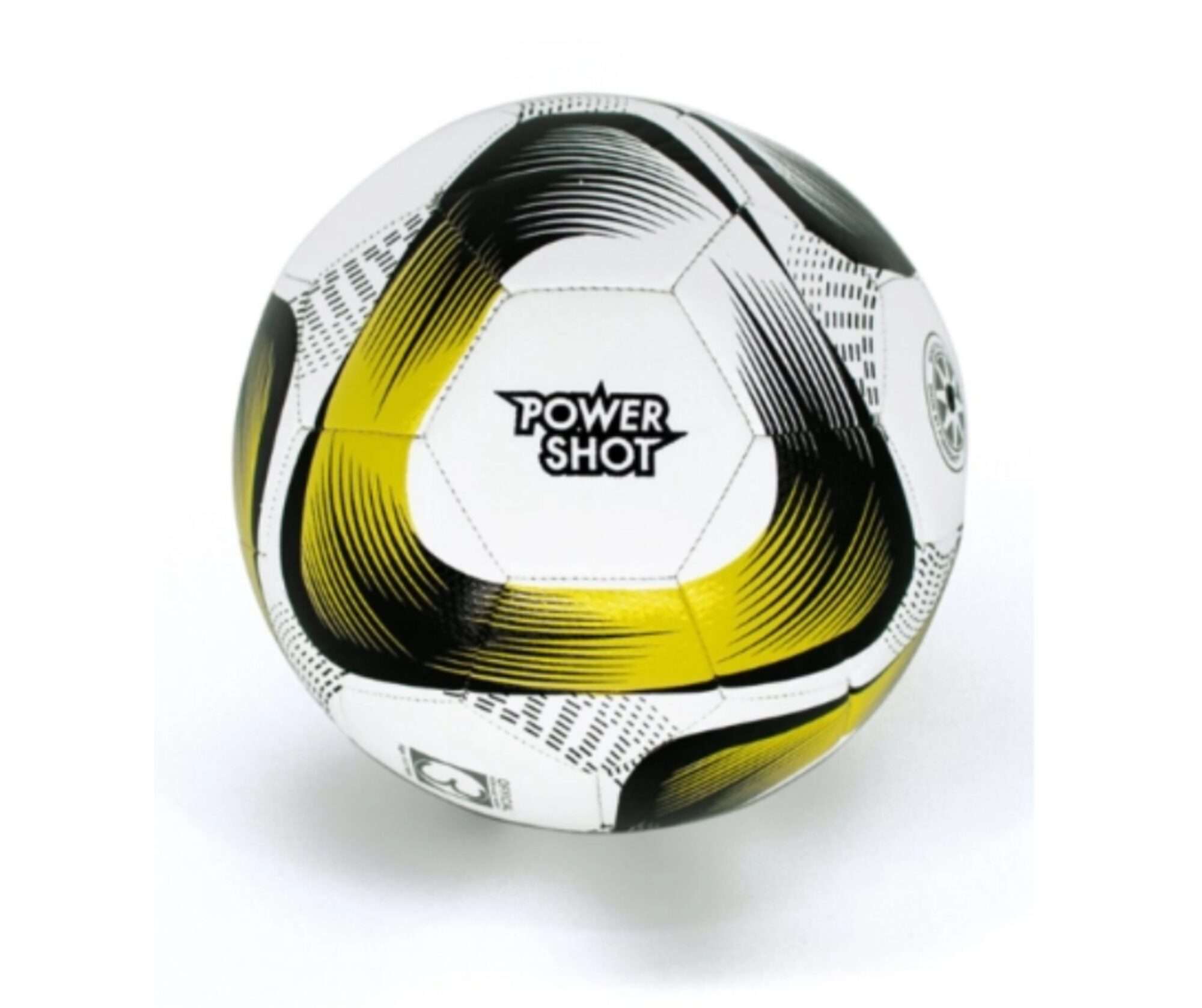 Image du produit : Powershot Football ball size 5 - Black and yellow