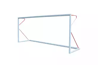11-a-side soccer goal - Transportable - Aluminium - PROFESSIONAL - Red