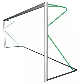 Transportable soccer goal - Green