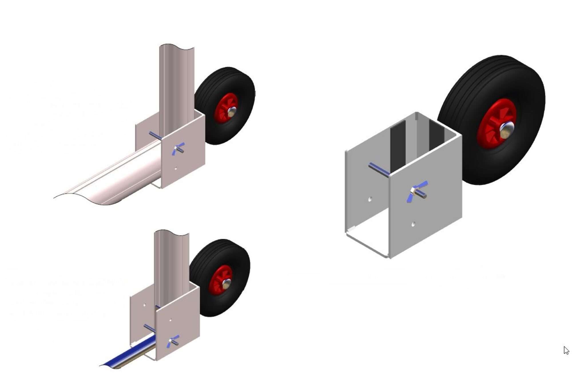 Image du produit : Wheels for 11-a-side  portable football goal