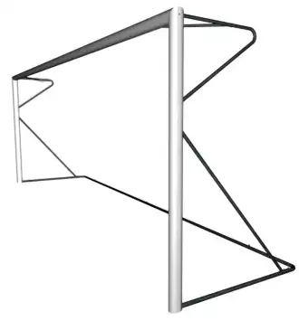 Aluminium 8-a-side soccer goal - 6 x 2.1 m - Choice of colors