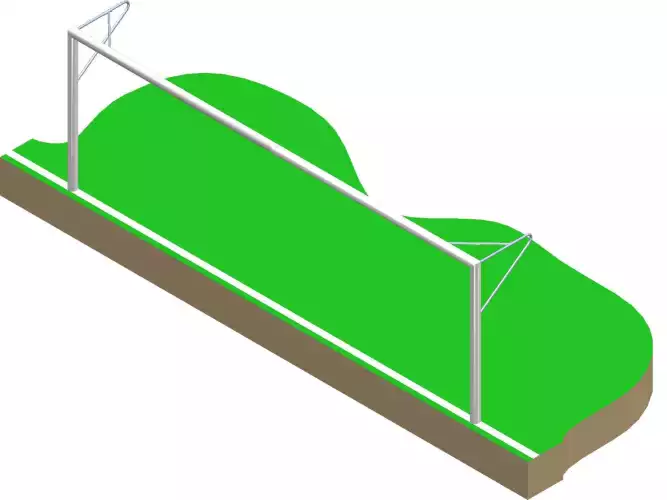 Image du produit : Socketed or Transportable Football Goal 1 - 6 x 2.10 m