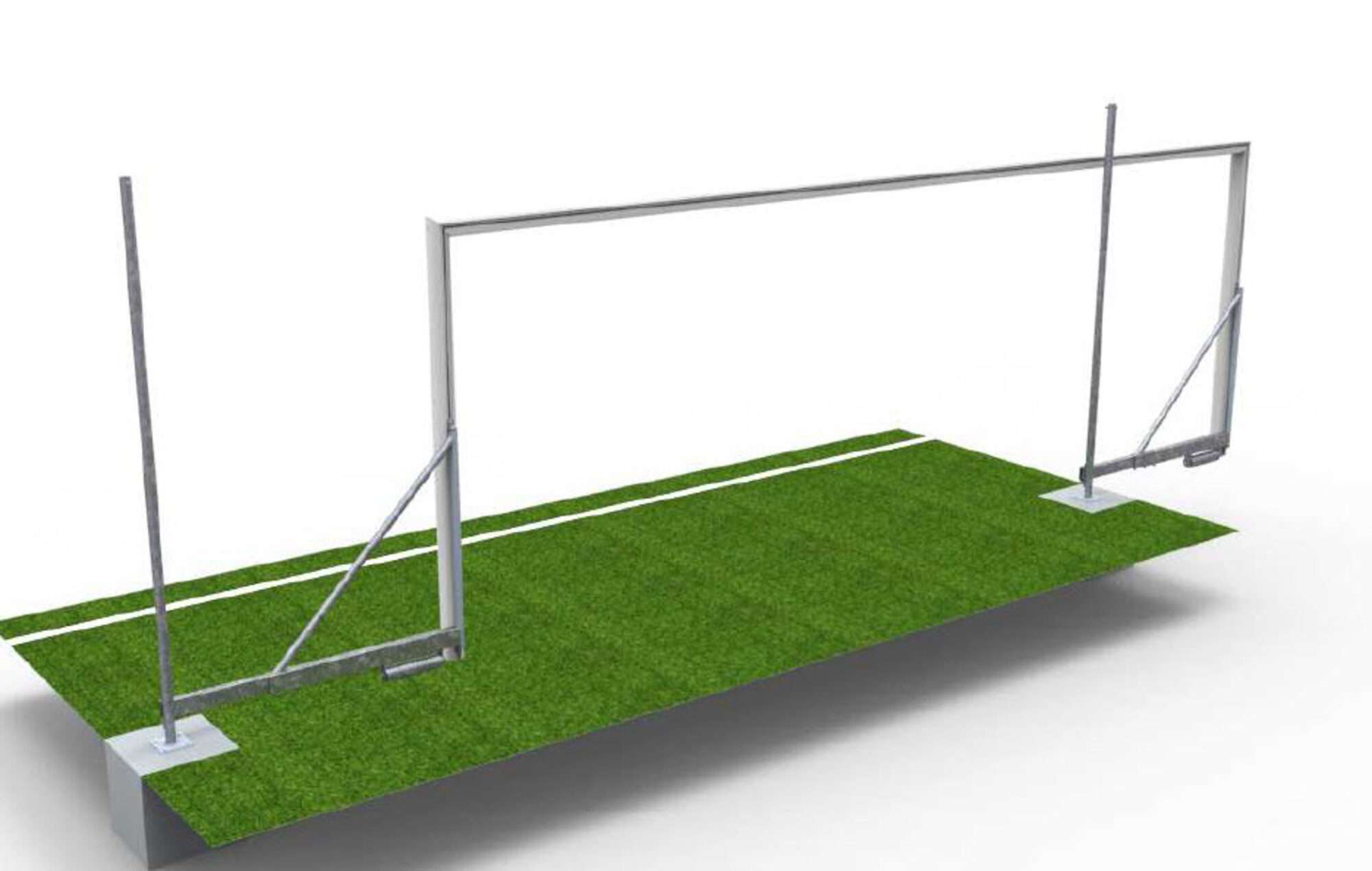 Image du produit : Foldable 8-a-side football - Aluminium